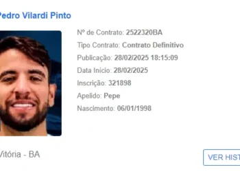 Vitória anuncia a contratação de meia ex-Grêmio