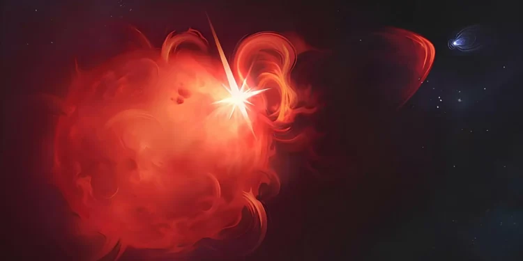 Não é só o Sol: estrela próxima é flagrada lançando jato de plasma para o espaço