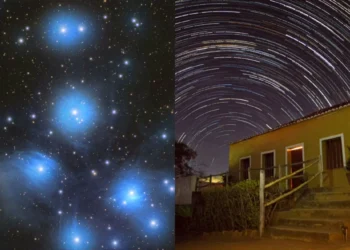 Trilha de Estrelas e Plêiades nas Imagens Astronômicas da Semana