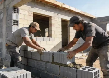 Os novos tijolos de plástico reciclado que se encaixam como Lego e permitem montar uma casa em pouquíssimos dias