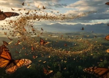 Como as borboletas enxergam o campo magnético da Terra para atravessar continentes
