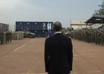 Marcelo chegou à República Centro-Africana para visitar força nacional destacada