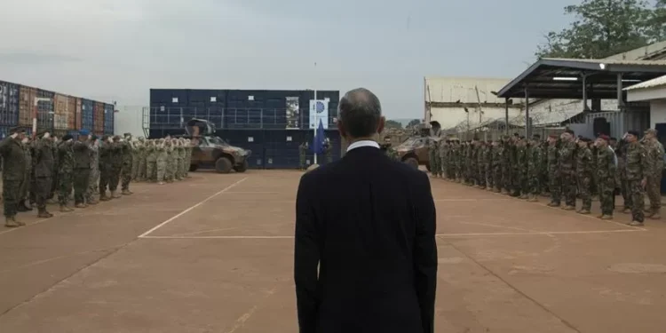 Marcelo chegou à República Centro-Africana para visitar força nacional destacada